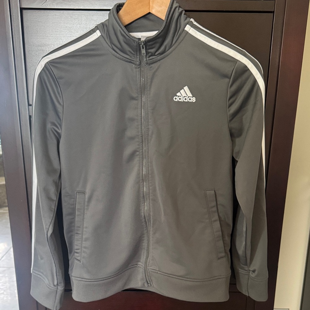 Adidas Youth Gray Track Jacket